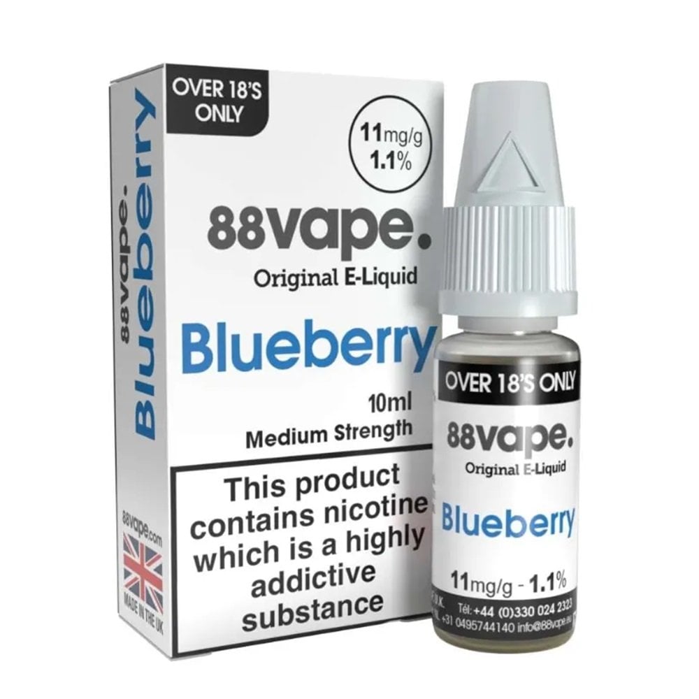 88vape Original Blueberry E-Liquid - VAPOURS CLUB