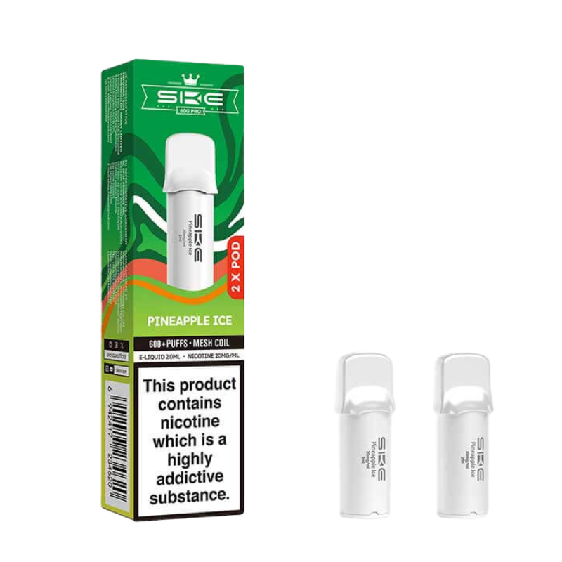 Pineapple Ice SKE Crystal Pro Prefilled Vape Pods 20mg - 2PK