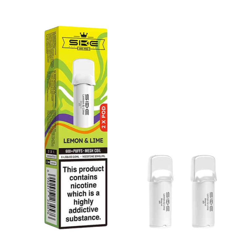 Lemon & Lime SKE Crystal Pro Prefilled Vape Pods 20mg - 2PK