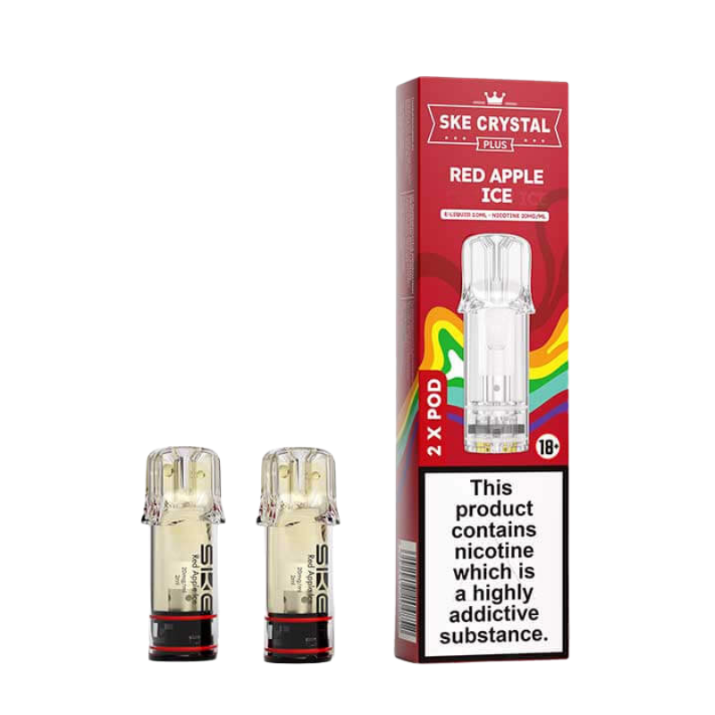 Red Apple Ice SKE Crystal Plus Prefilled Vape Pods 20mg - 2PK
