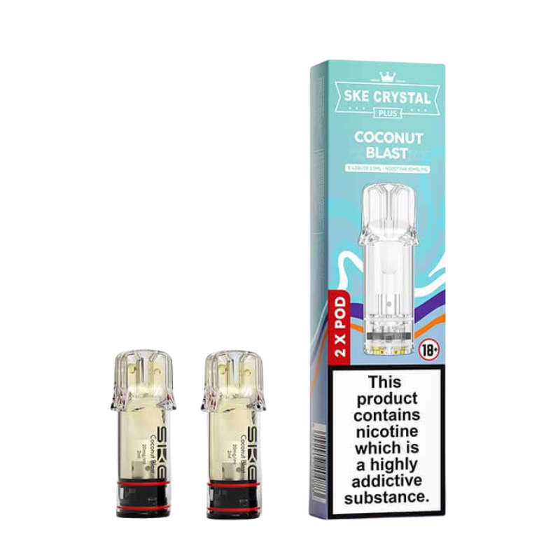Coconut Blast SKE Crystal Plus Prefilled Vape Pods 20mg - 2PK
