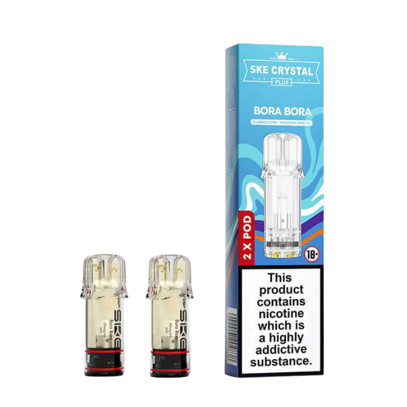 Bora Bora SKE Crystal Plus Prefilled Vape Pods 20mg - 2PK