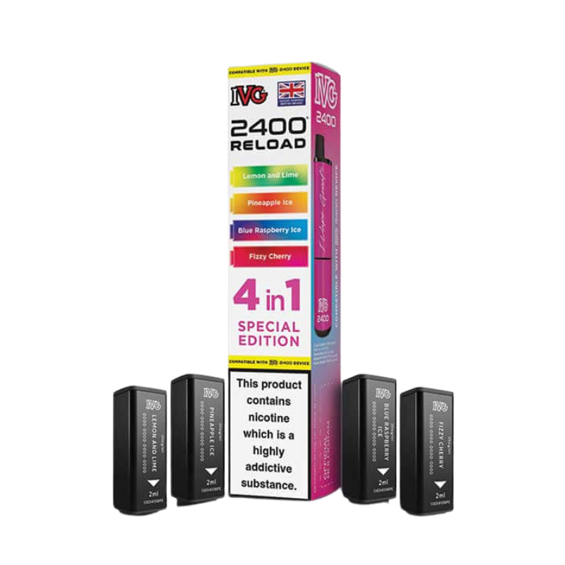Special Edition IVG 2400 Reload Prefilled Vape Pods 20mg - 4PK