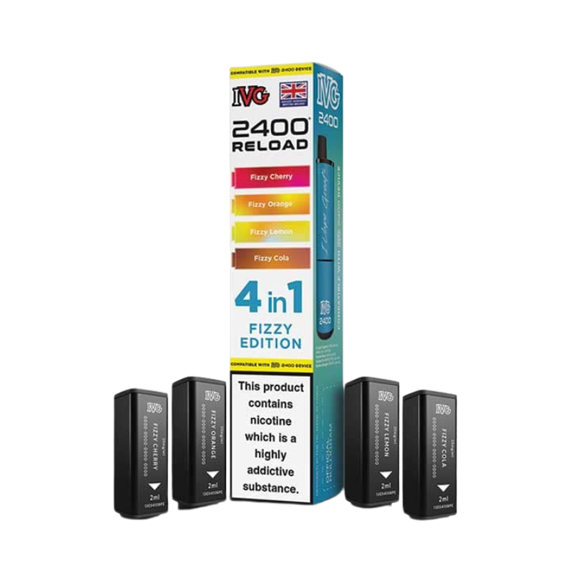Fizzy Edition IVG 2400 Reload Prefilled Vape Pods 20mg - 4PK