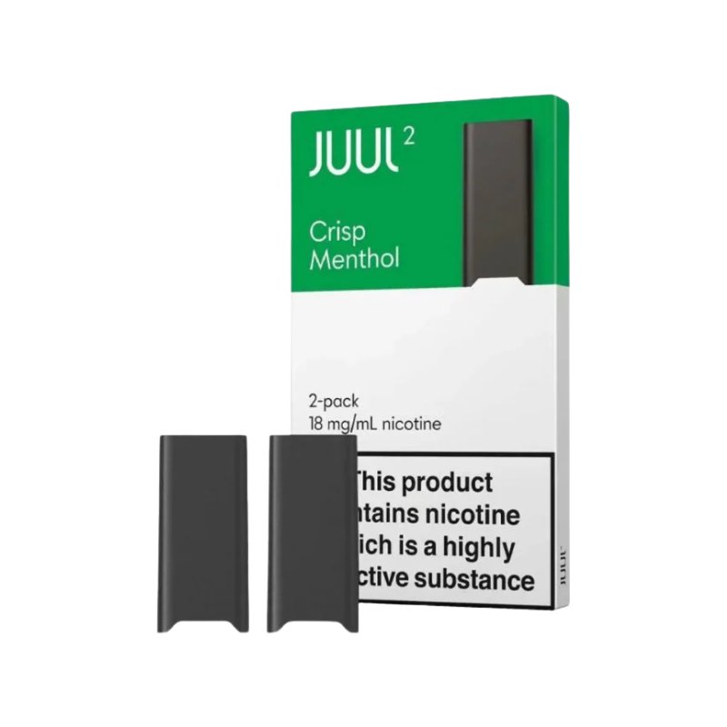 Crisp Mint JUUL 2 Prefilled Vape Pods 18mg