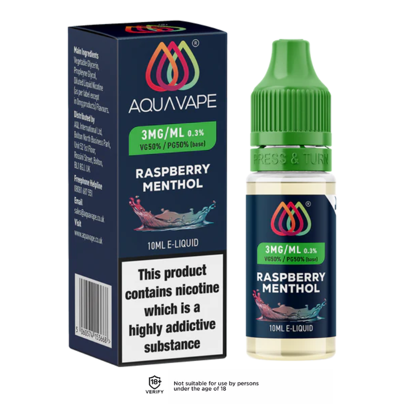 Raspberry Menthol AQUA VAPE E-Liquid