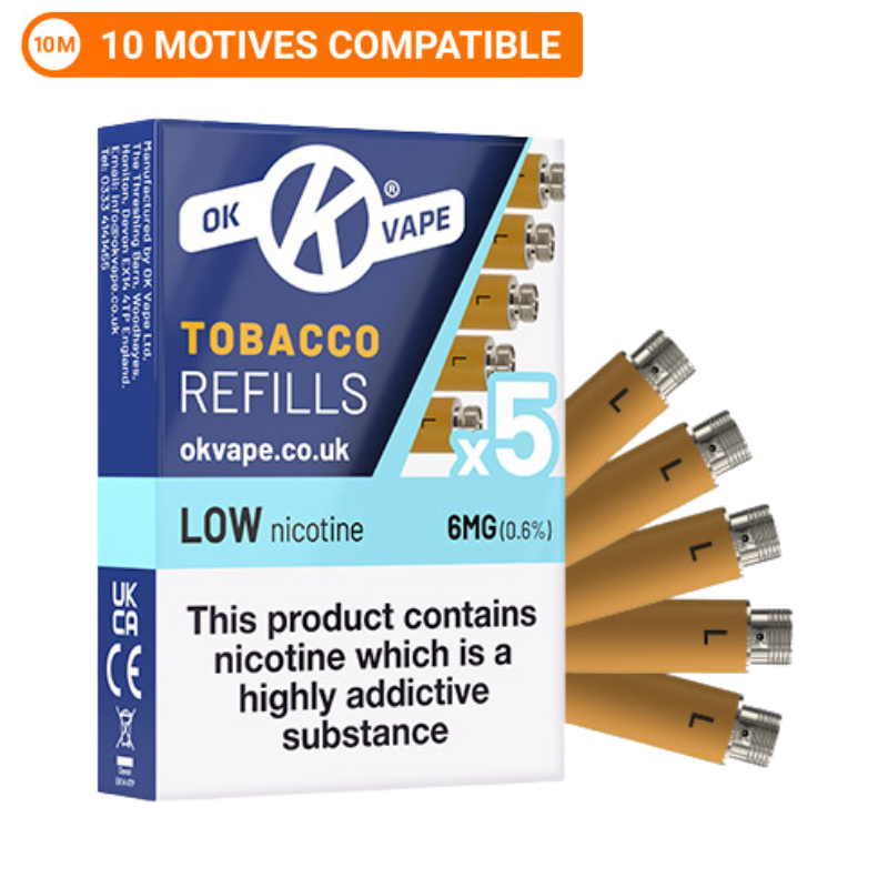 OK VAPE Tobacco Refills Low - 6mg
