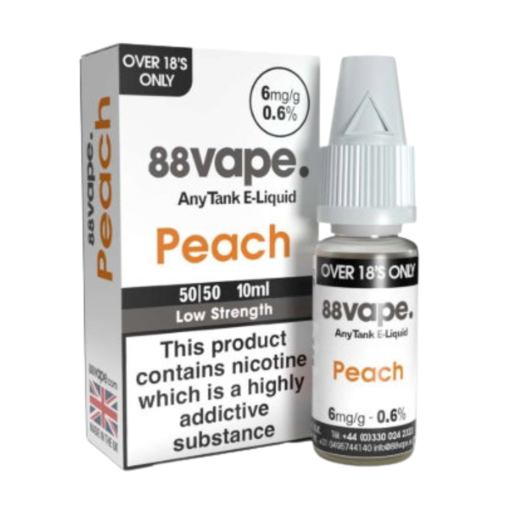 88vape Original Peach E-Liquid