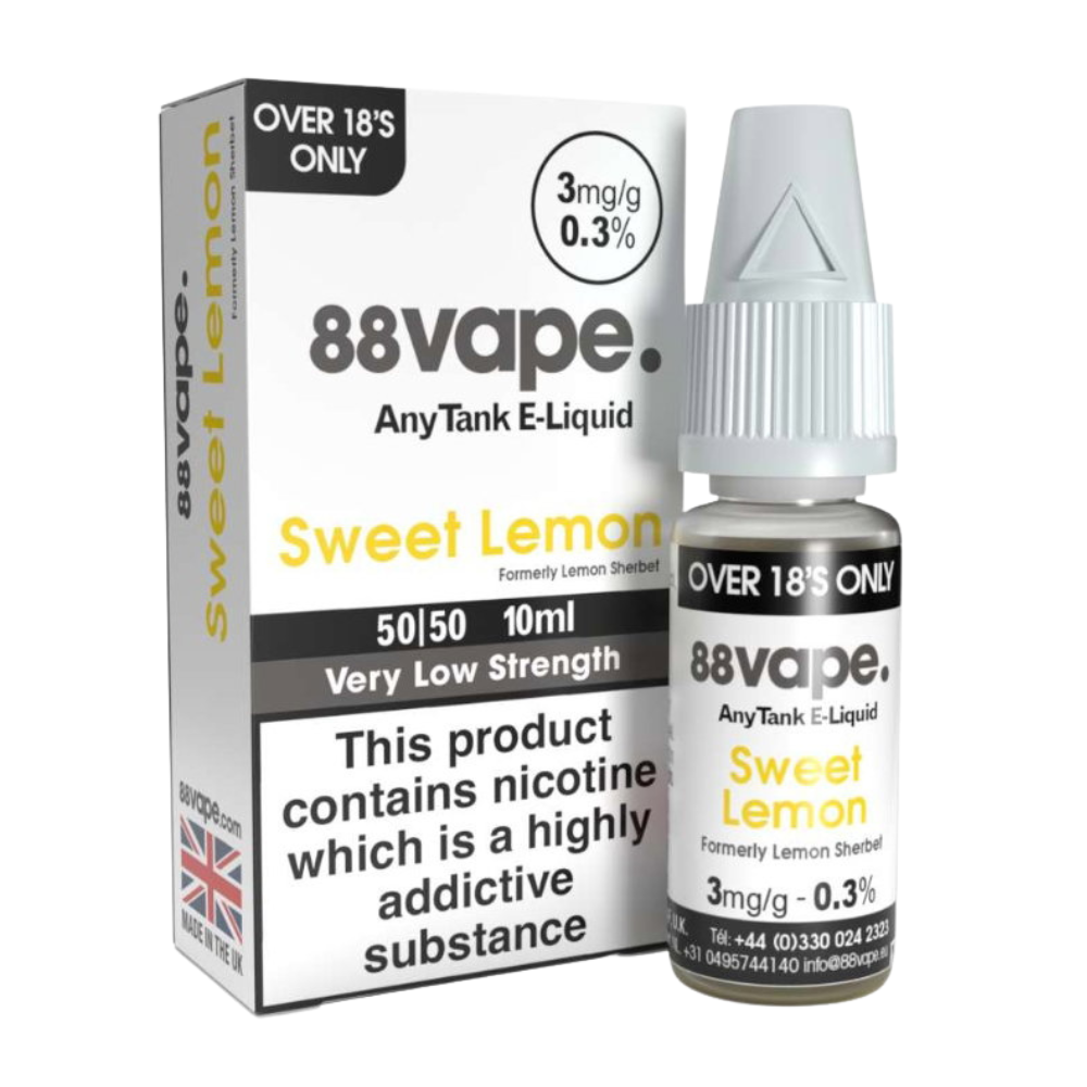 88vape Original Sweet Lemon E-Liquid