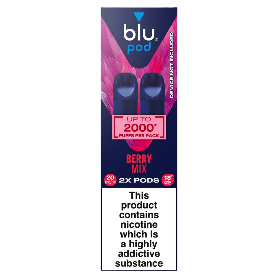 Berry Mix blu Bar Prefilled Pods 20mg | 6 Pack Bundle