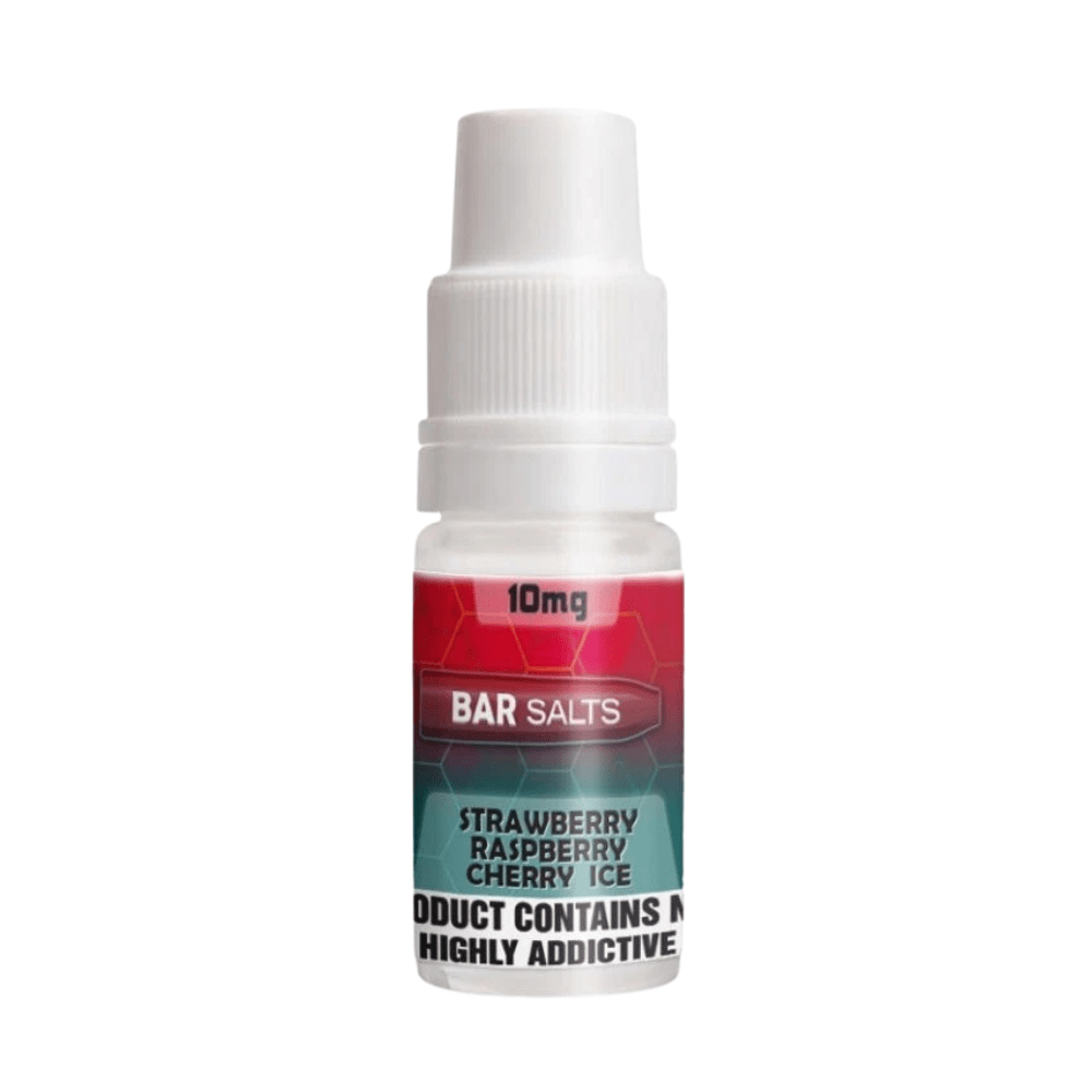 BAR Salts Strawberry Raspberry Cherry Ice Nic Salt E-Liquid - VAPOURS CLUB