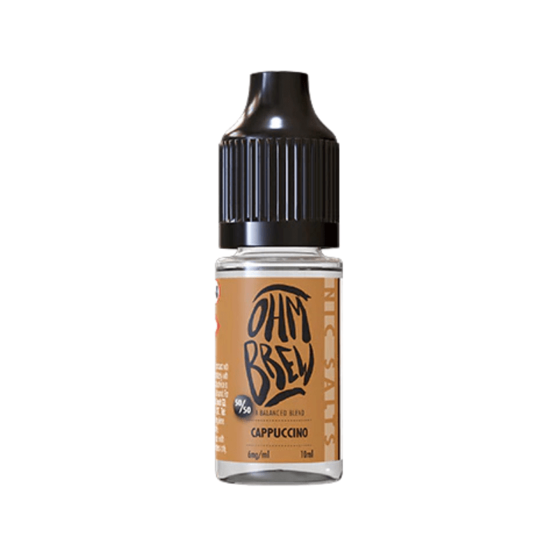 Cappuccino Ohm Brew Nic Salt 50/50 E-Liquid - VAPOURS CLUB