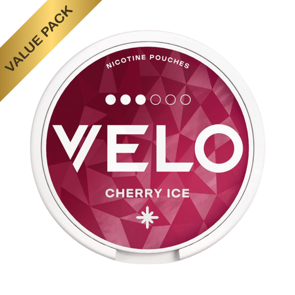 Cherry Ice VELO Slim Nicotine Pouches | 5 Cans - VAPOURS CLUB