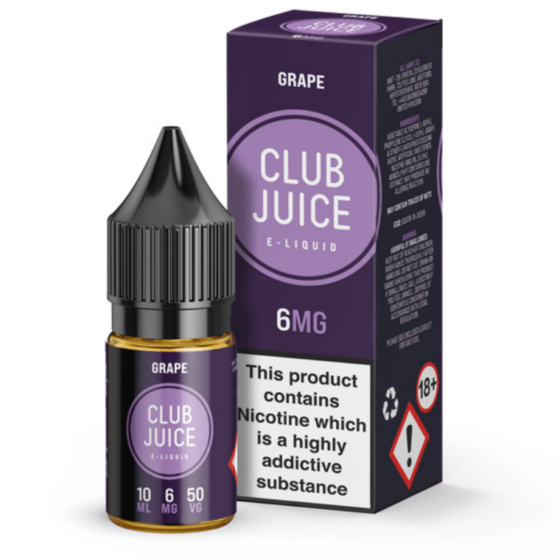 Club Juice Grape E-Liquid | 3mg, 6mg, 12mg & 18mg - VAPOURS CLUB