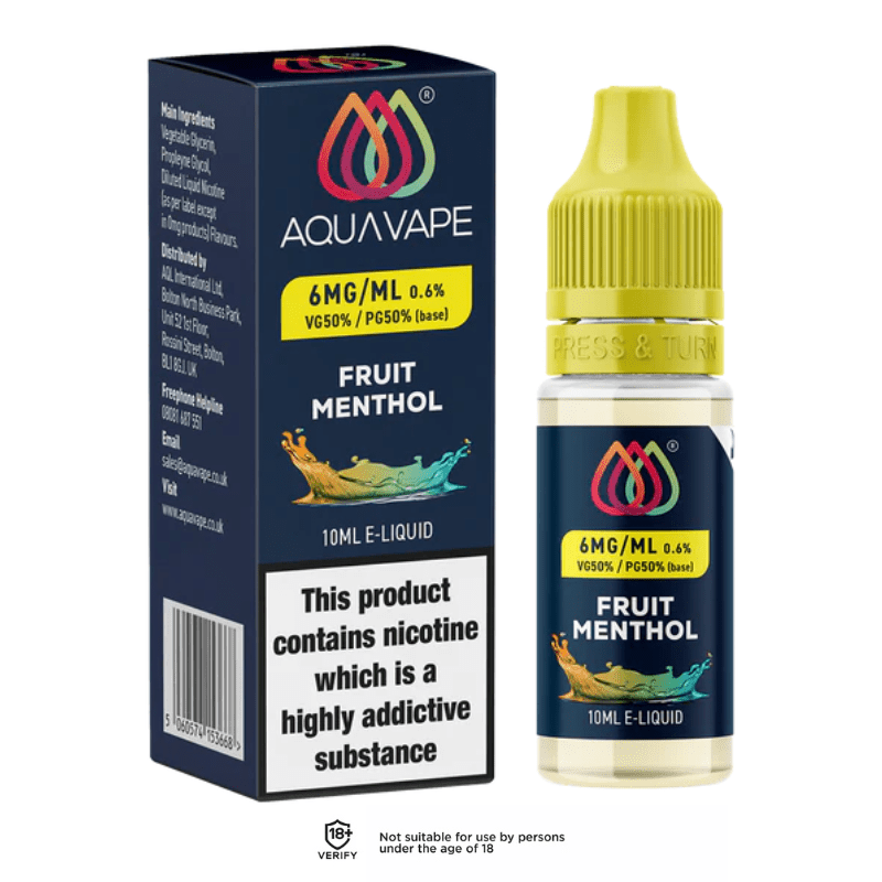 Fruit Menthol AQUA VAPE E-Liquid - VAPOURS CLUB