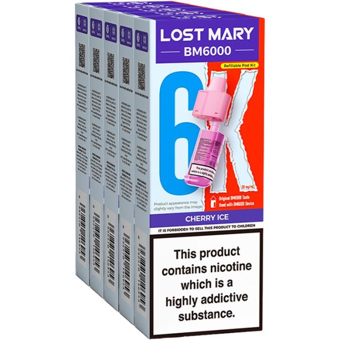 Lost Mary BM6000 Refill Pods | Full Box 5 Packs - VAPOURS CLUB