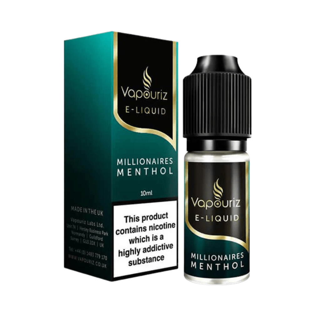 Millionaires Menthol Vapouriz Premium E-Liquid - VAPOURS CLUB
