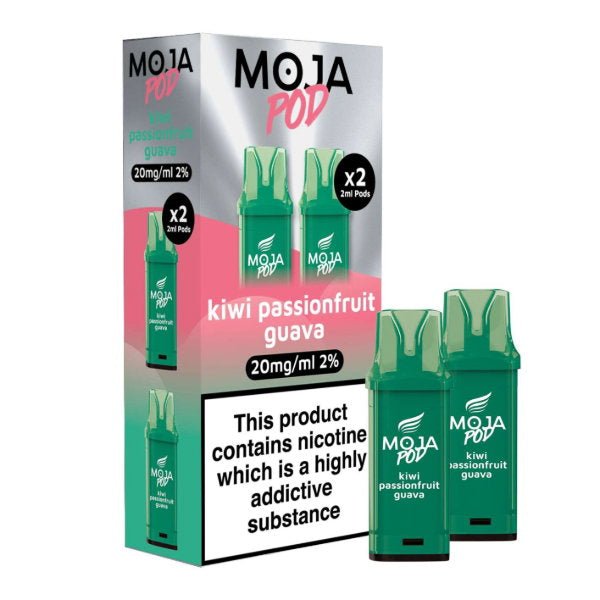 MOJA Kiwi Passionfruit Guava Vape Pods By Liberty Flights - VAPOURS CLUB