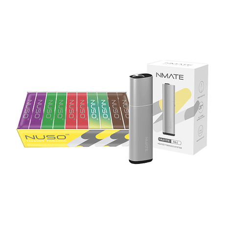 NUSO Heated Tobacco Sticks Starter Kit Bundle - 10x fruity Packs & Nmate Device - PRONTO VAPES