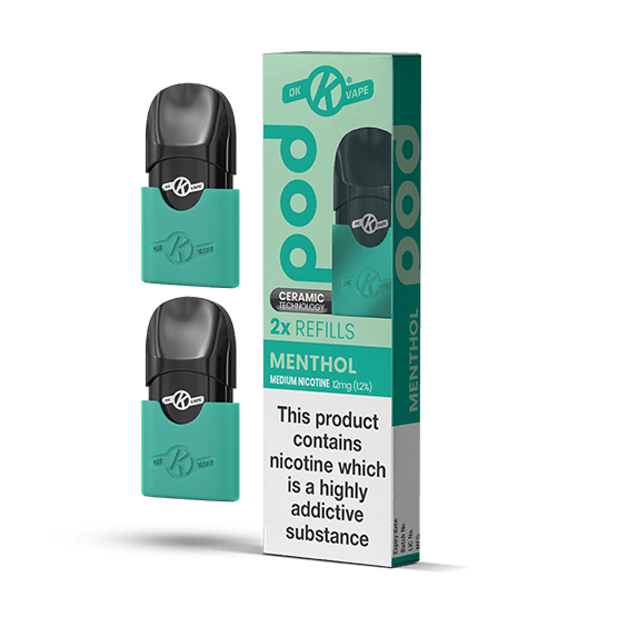 OK VAPE Menthol Pod Refills - VAPOURS CLUB