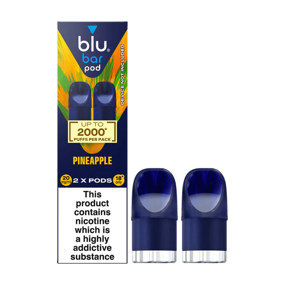 Pineapple blu Bar Prefilled Pods 20mg | 6 Pack Bundle - VAPOURS CLUB