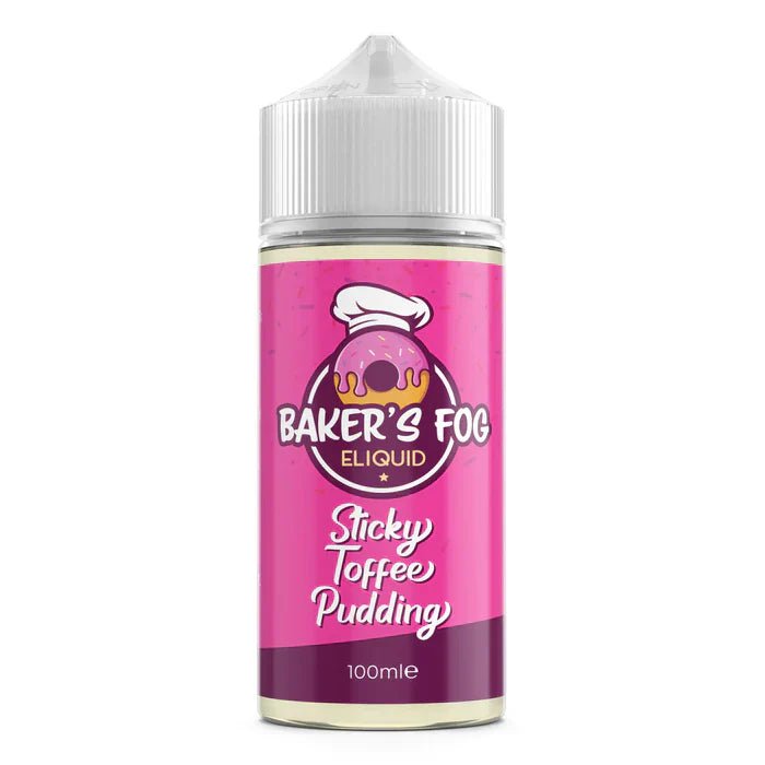 Sticky Toffee Pudding Baker's Fog Shortfill 100ml 0mg E-Liquid - VAPOURS CLUB
