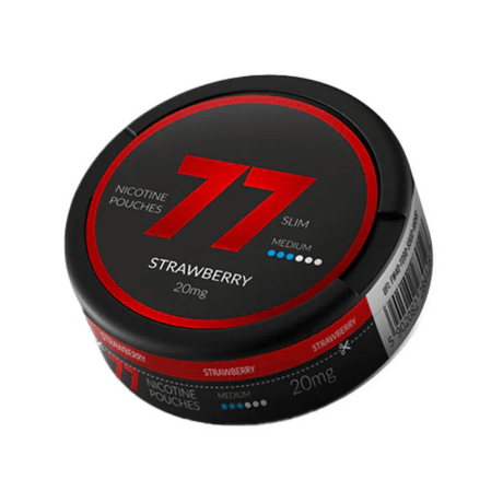 Strawberry 77 Slim Nicotine Snus Pouches 20mg - 20 Pouches - PRONTO VAPES