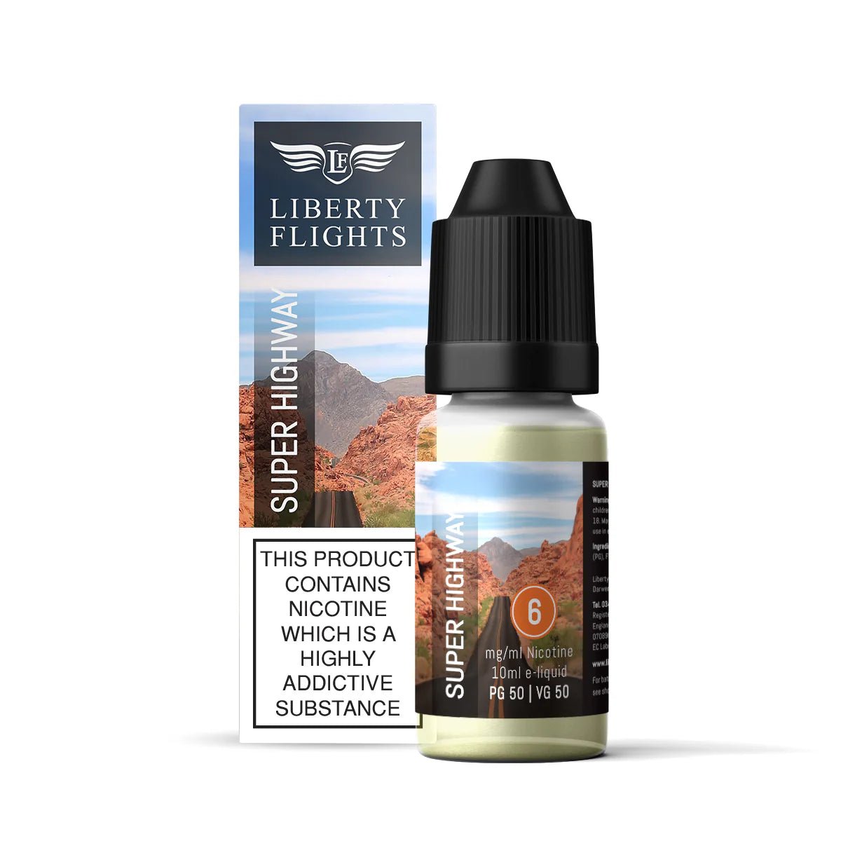 Super Highway Tobacco Liberty Flights XO E-Liquid - VAPOURS CLUB