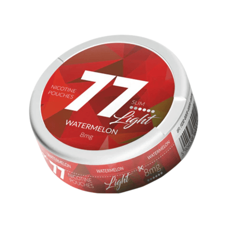 Watermelon 77 Slim Nicotine Snus Pouches 8mg - 20 Pouches - PRONTO VAPES