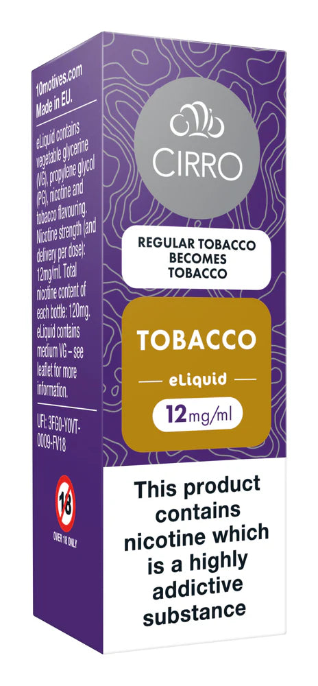 Cirro Regular Tobacco E-Liquid