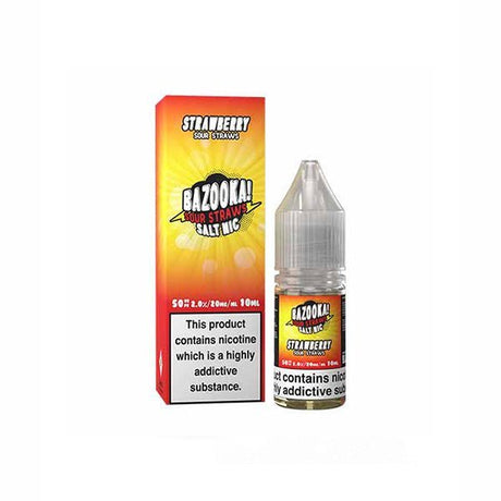 10mg Bazooka Sour Straws 10ml Nic Salts (50VG/50PG) - PRONTO VAPES
