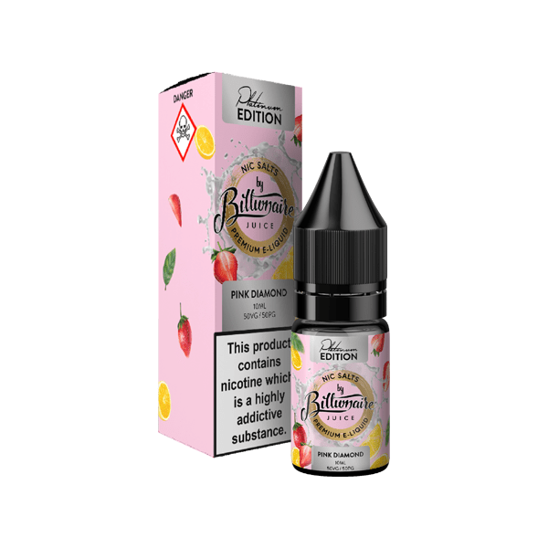 20mg Billionaire Juice Platinum Edition 10ml Nic Salts (50VG/50PG) - PRONTO VAPES