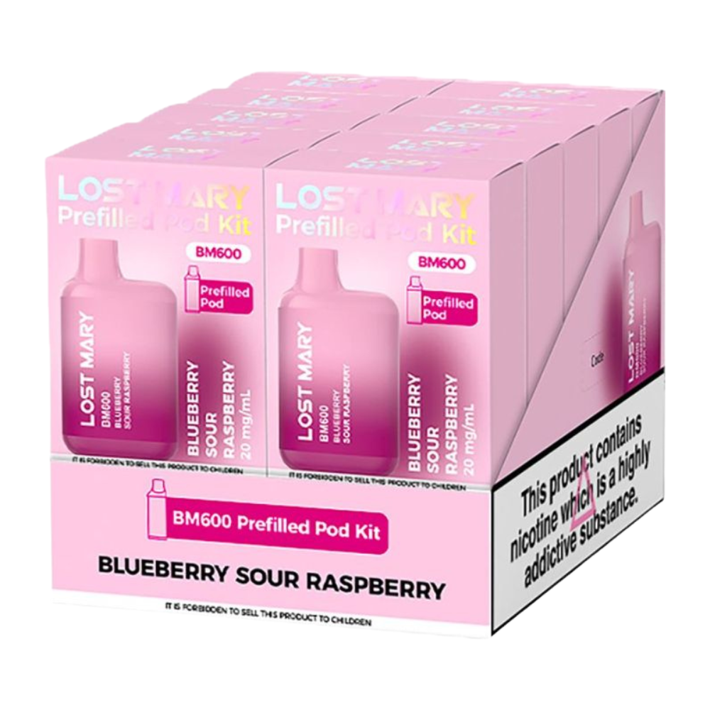 Lost Mary BM600 Prefilled Pod Kit | 10 Pack - (All Flavours Stocked)