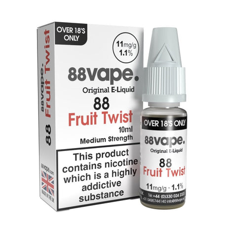 88vape Original Fruit Twist E-Liquid - VAPOURS CLUB