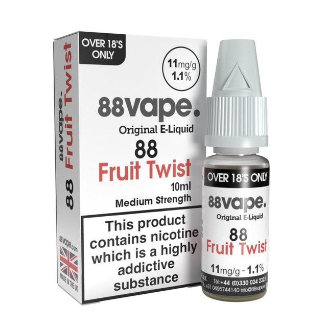 88vape Original Fruit Twist E-Liquid - VAPOURS CLUB