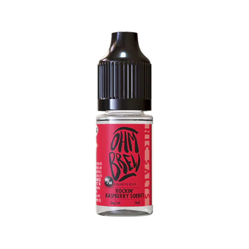 Rockin Raspberry Sorbet Ohm Brew Nic Salt 50/50 E-Liquid