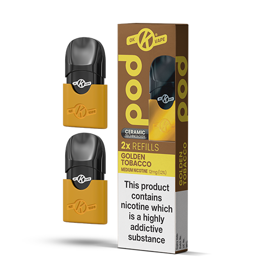 OK VAPE Golden Tobacco Pod Refills