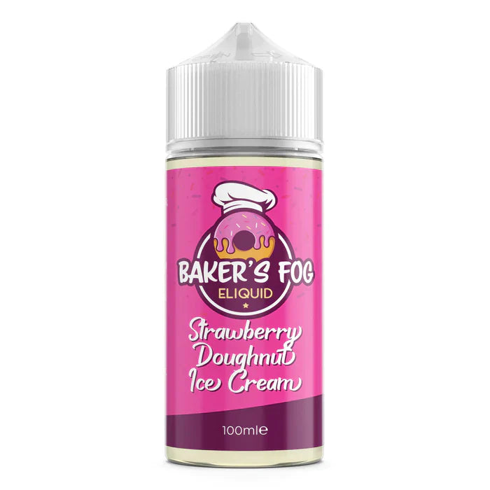 Strawberry Doughnut Ice Cream Baker's Fog Shortfill 100ml 0mg E-Liquid