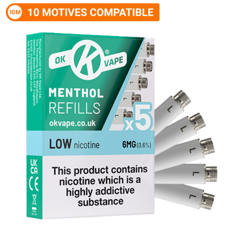 OK VAPE Menthol Refills Low - 6mg