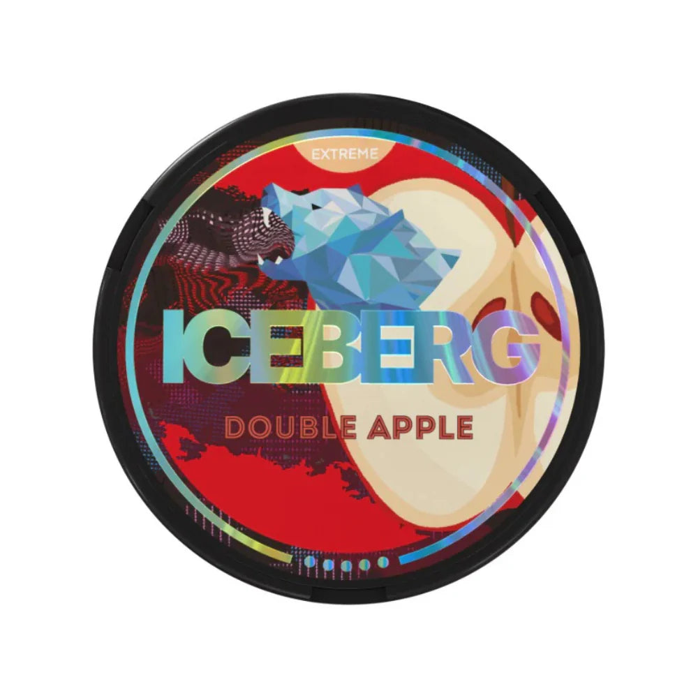 Double Apple Iceberg Extreme Nicotine Pouches 50mg - 20 Pouches