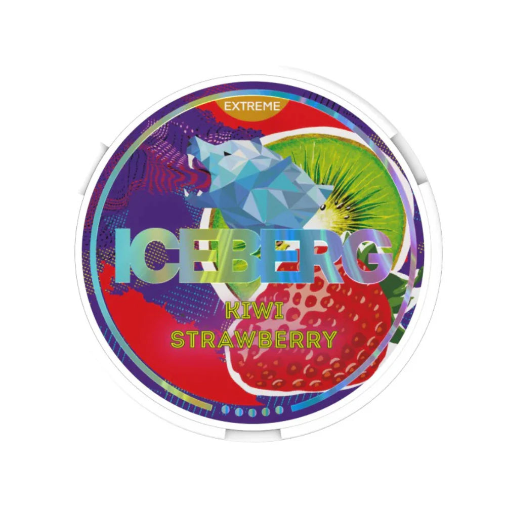 Kiwi Strawberry Iceberg Extreme Nicotine Pouches 50mg - 20 Pouches
