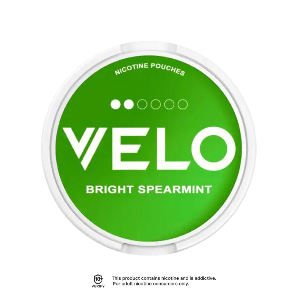 Bright Spearmint Velo Medium Strength Nicotine Pouches 6mg - 20 Pouches