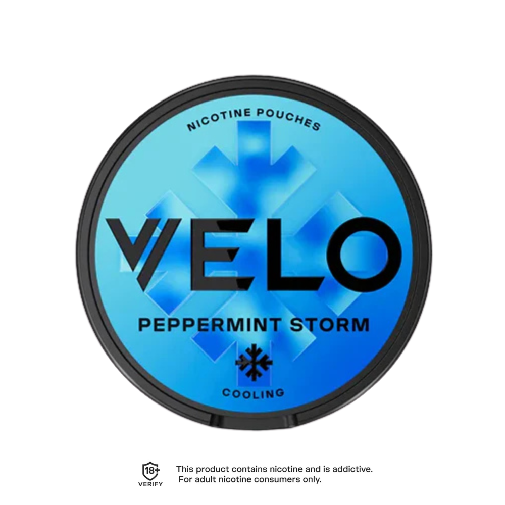 Peppermint Storm Velo Mild Strength Nicotine Pouches 11mg - 20 Pouches