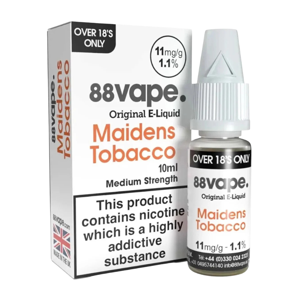 88vape Original Maidens Tobacco E-Liquid
