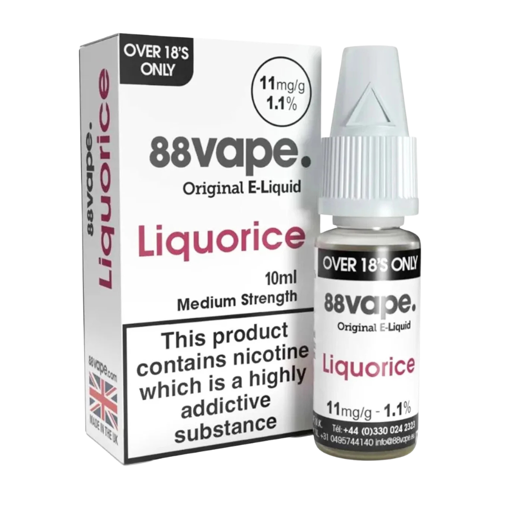 88vape Original Liquorice E-Liquid