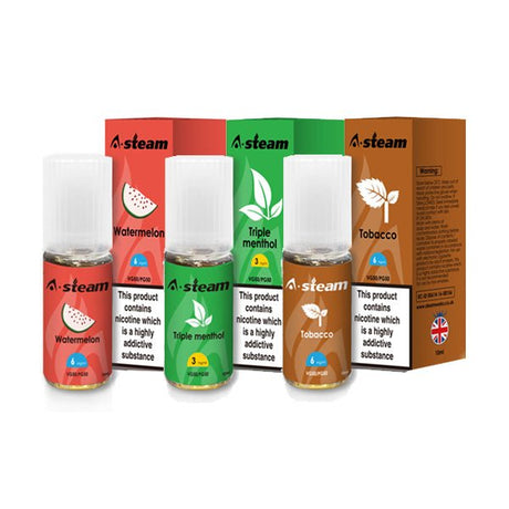 A - Steam Fruit Flavours 12MG 10ML (50VG/50PG) - PRONTO VAPES