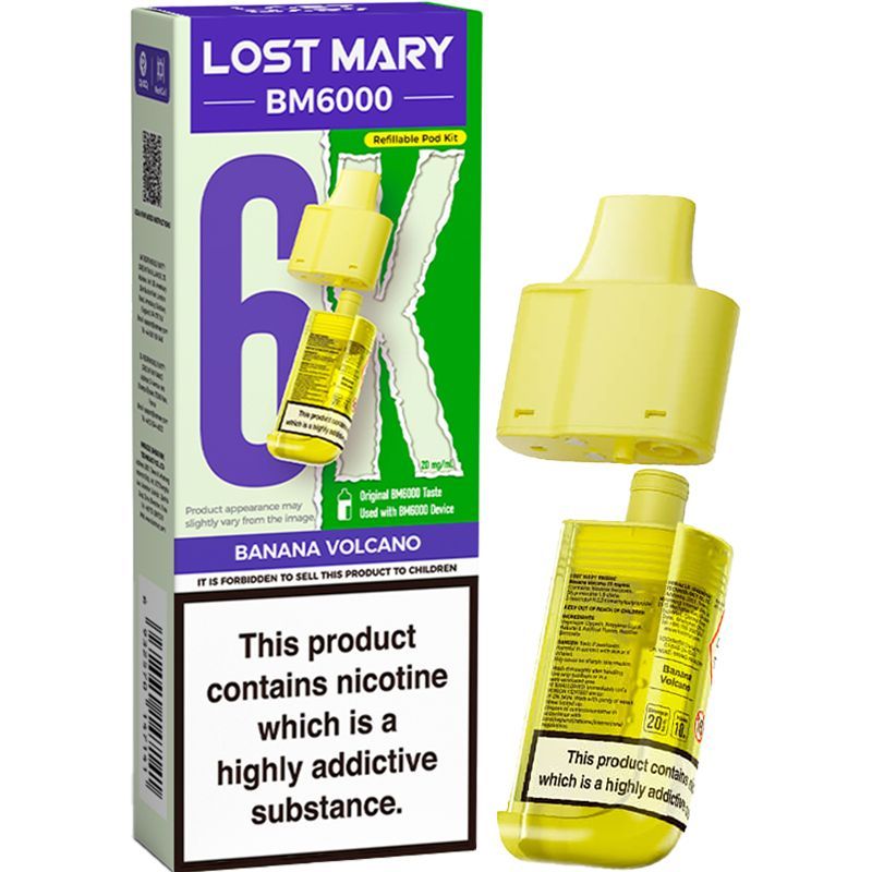 Banana Volcano Lost Mary BM6000 Refill Pod