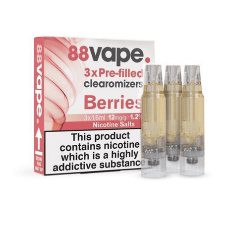 Berries 88VAPE Pre-filled Clearomisers 12mg - VAPOURS CLUB