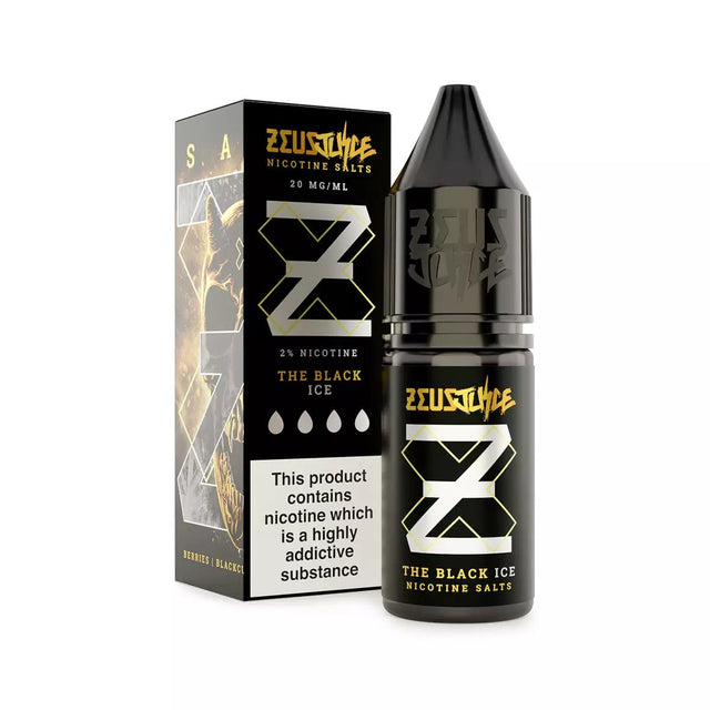 Black Ice Zeus Juice Nic Salts E-Liquid - VAPOURS CLUB