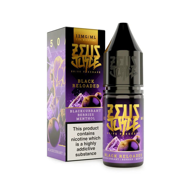 Black Reloaded Zeus Juice 50/50 Freebase E-Liquid - VAPOURS CLUB